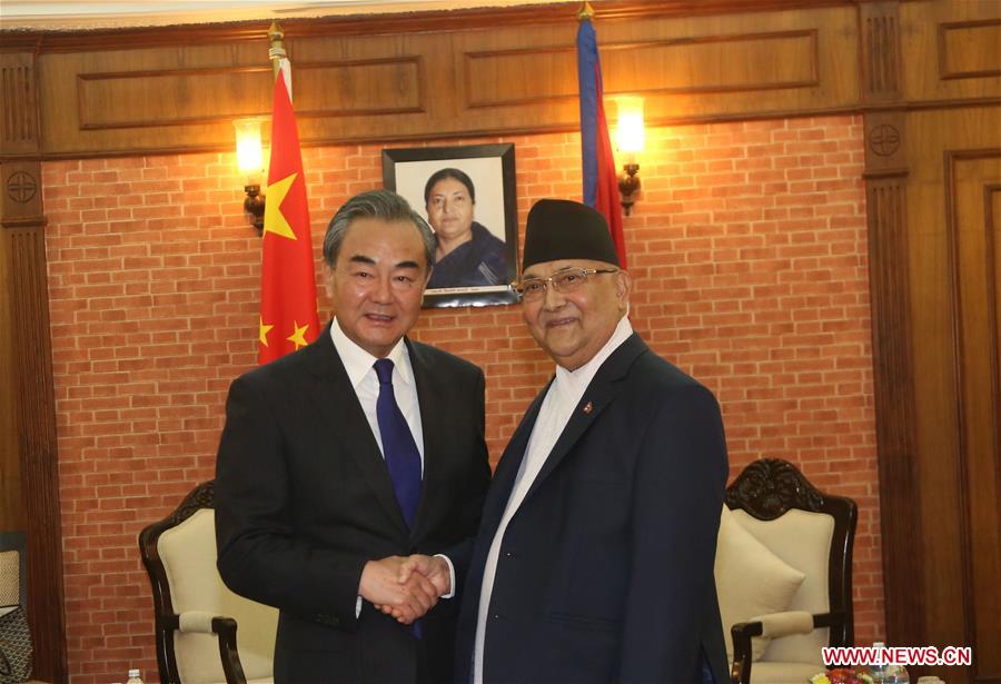 NEPAL-KATHMANDU-PM-CHINA-WANG YI-MEETING