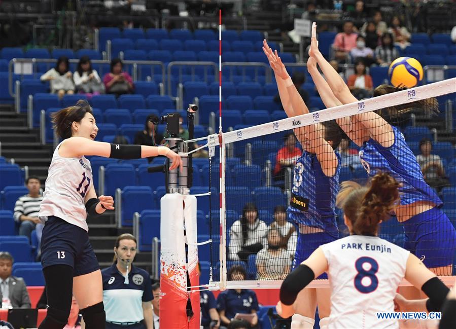 (SP)JAPAN-YOKOHAMA-VOLLEYBALL-WOMEN'S WORLD CUP-RUS VS KOR