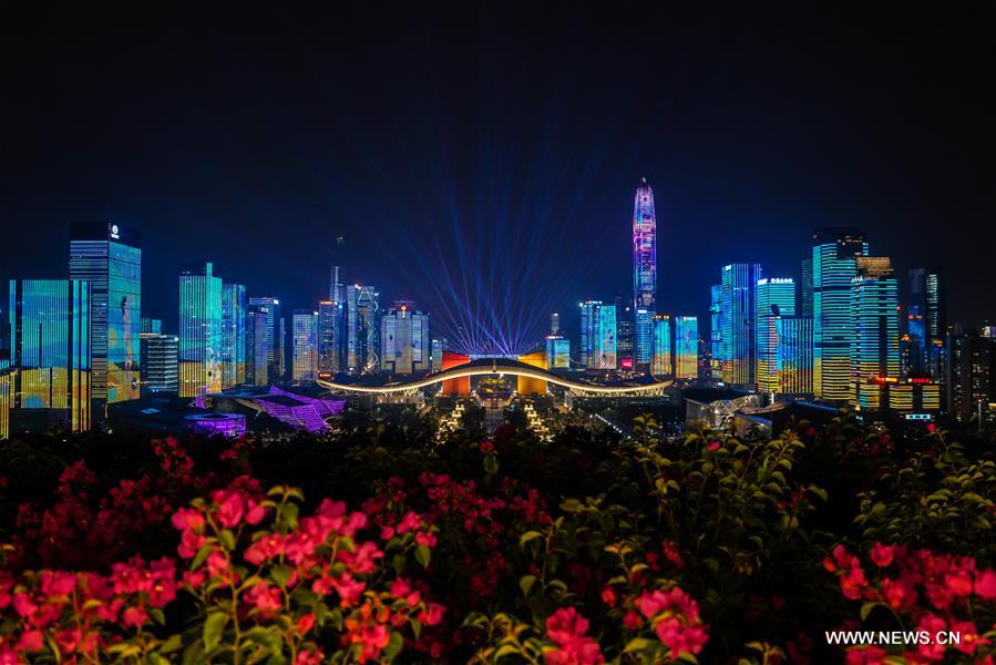 CHINA-SHENZHEN-LIGHT SHOW-CELEBRATION (CN)