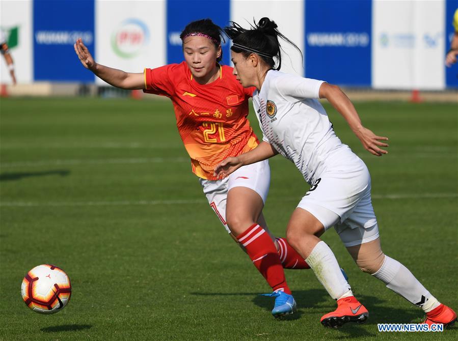 (SP)CHINA-WUHAN-7TH MILITARY WORLD GAMES-FOOTBALL