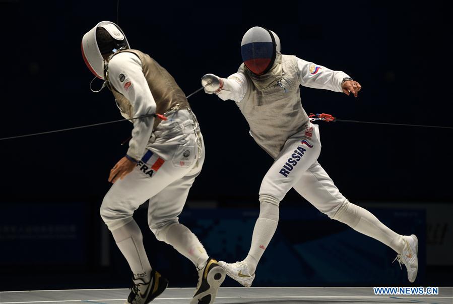 (SP)CHINA-WUHAN-7TH MILITARY WORLD GAMES-FENCING-MEN INDIVIDUAL FOIL(CN)