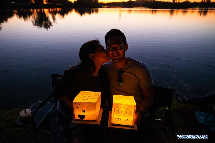 U.S.-LOS ANGELES-WATER LANTERN FESTIVAL