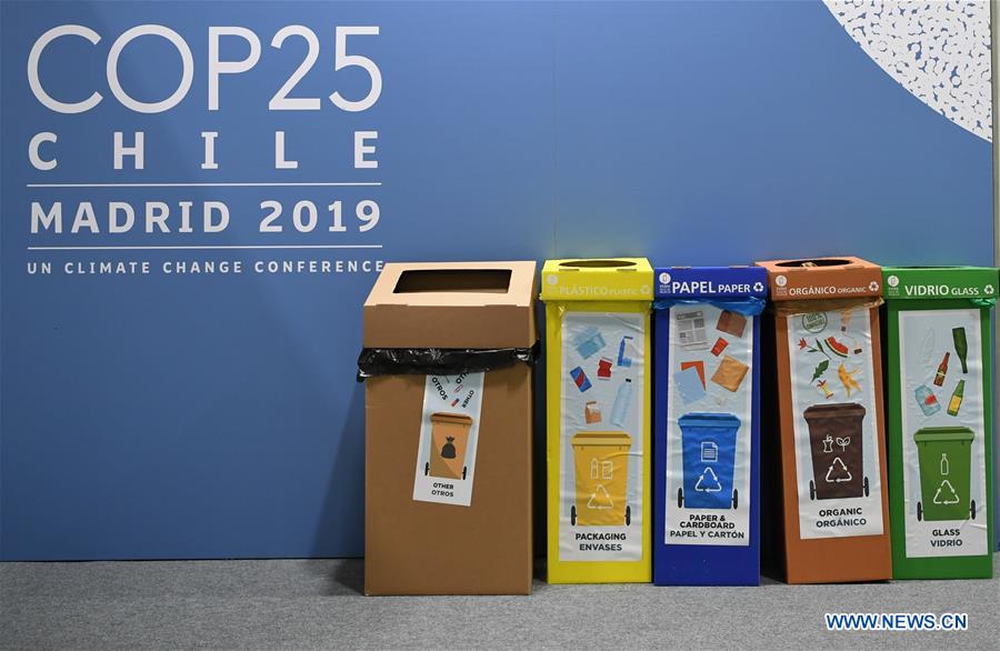 SPAIN-MADRID-COP25-GREEN-MOTTO