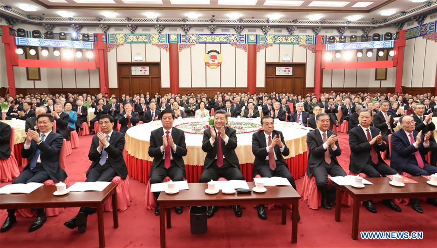 CHINA-BEIJING-CPPCC-XI JINPING-NEW YEAR GATHERING (CN)