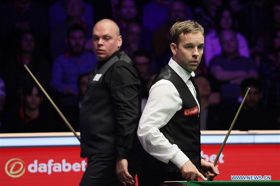 (SP)BRITAIN-LONDON-SNOOKER-MASTERS 2020-CARTER VS BINGHAM