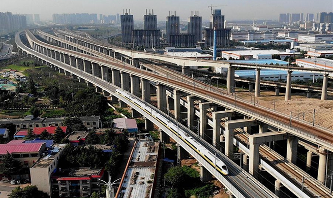 Henan section of Zhengzhou-Fuyang railway starts joint test