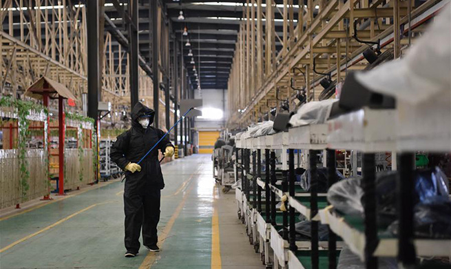 Companies in Hebei resume production with epidemic prevention measures