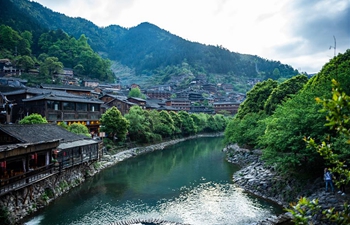 Scenery of Xijiang Qianhu Miao Village in China's Guizhou