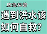 汛期來臨，遇到洪水險情如何自救？