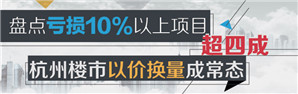 盤點虧損10%以上項目超四成 杭州樓市以價換量成常態(tài)