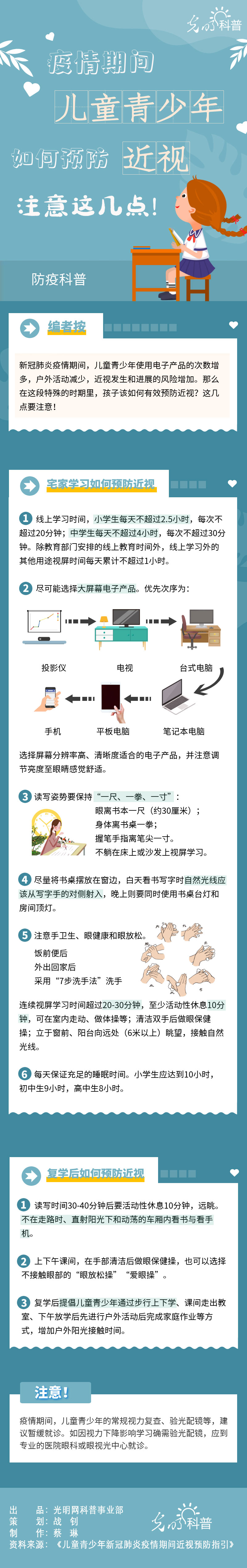 【防疫科普】疫情期間兒童青少年如何預(yù)防近視？注意這幾點(diǎn)！