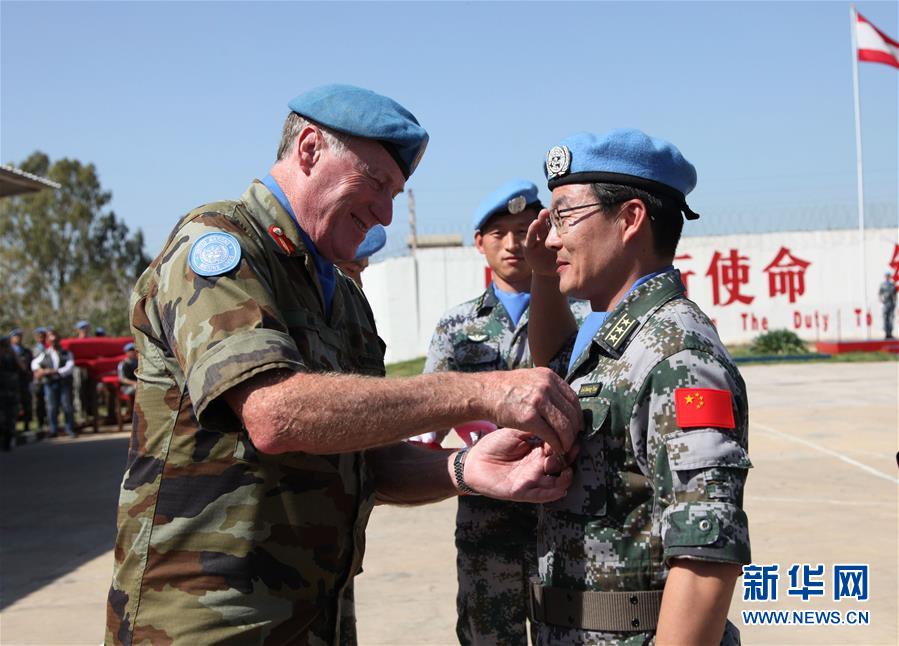 （國際·圖文互動）（2）中國赴黎維和官兵榮獲聯合國“和平榮譽勛章”